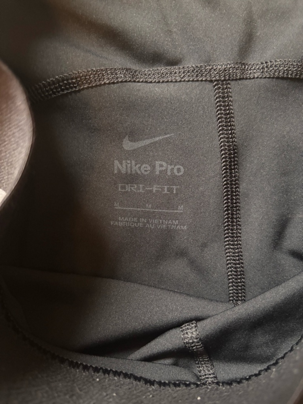 Nike Pro Black Women's Athletic Compression Shorts - Picture 2 of 3
